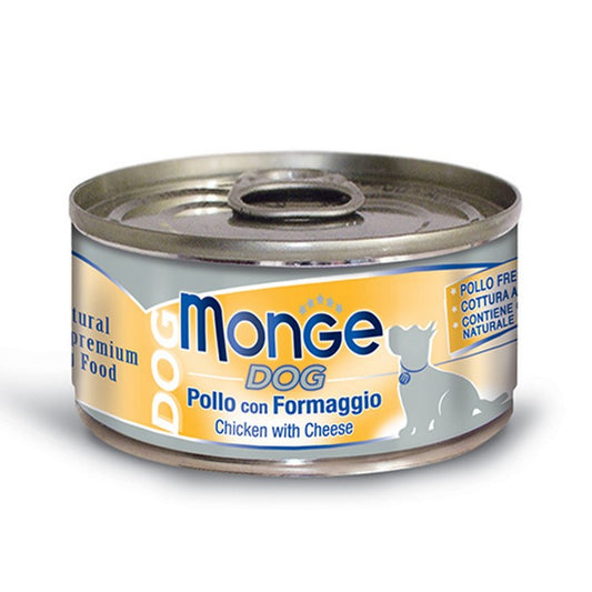 Monge Dog Adult Pezzetti di Pollo con Formaggio 95g - MONGE - 34289834918104