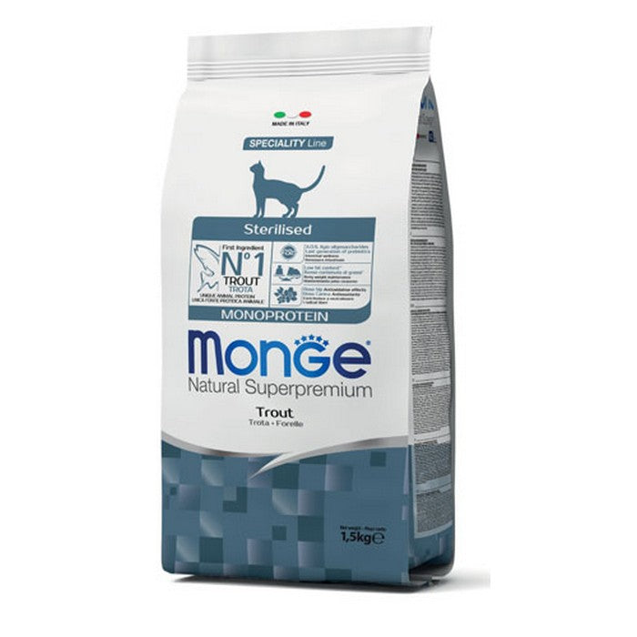 Monge Natural Superpremium Gatto Sterilised Monoprotein - Trota - MONGE - 34644132397272