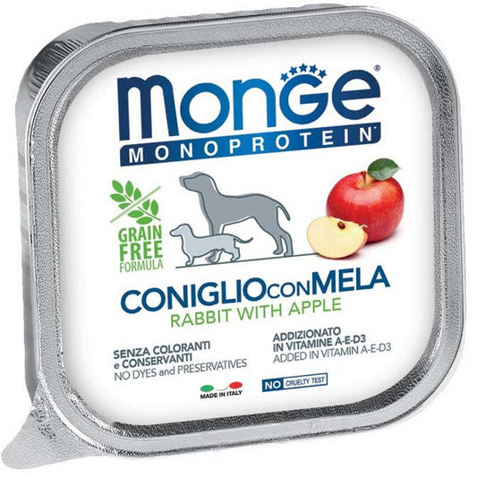 Monge Monoprotein Paté Coniglio con Mela 150g - MONGE - 34289893408984