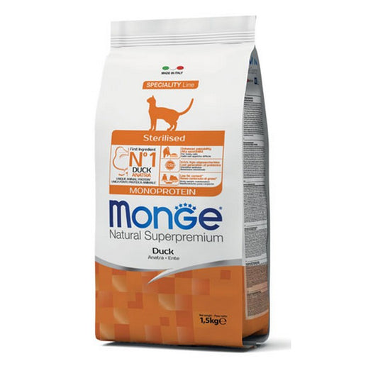 Monge Natural Superpremium Gatto Sterilised Monoprotein - Anatra - MONGE - 34318116978904