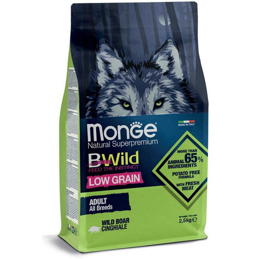 Monge Bwild Low Grain All Breeds Adult Cinghiale - MONGE - 34288722313432