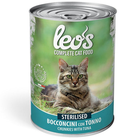 Leo's Gatto Bocconcini con Tonno - Sterilised 415g - LEO'S - 34289812766936