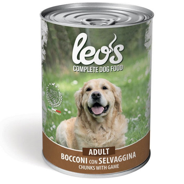 Leo’s Bocconi con Selvaggina - Adult 415g - LEO'S - 34288643408088