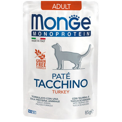 Monge Monoprotein Gatto Paté Tacchino - Adult 85g