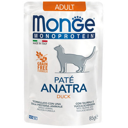 Monge Monoprotein Gatto Paté Anatra - Adult 85g