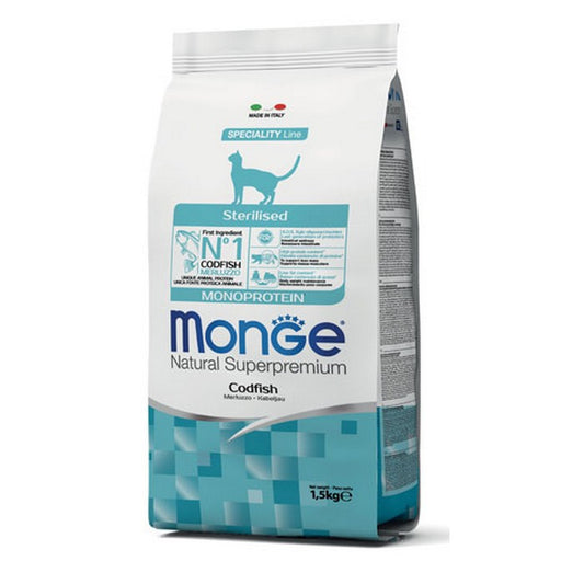 Monge Natural Superpremium Gatto Sterilised Monoprotein - Merluzzo - MONGE - 